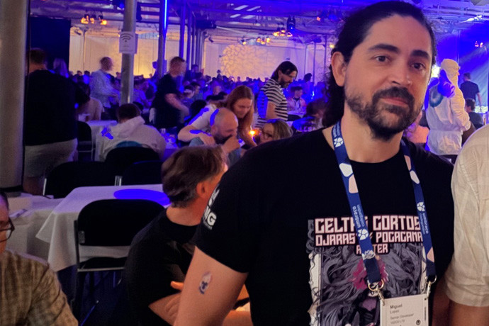 Miguel Lopez at the Codegarden event.
